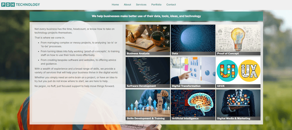 snapshot of project